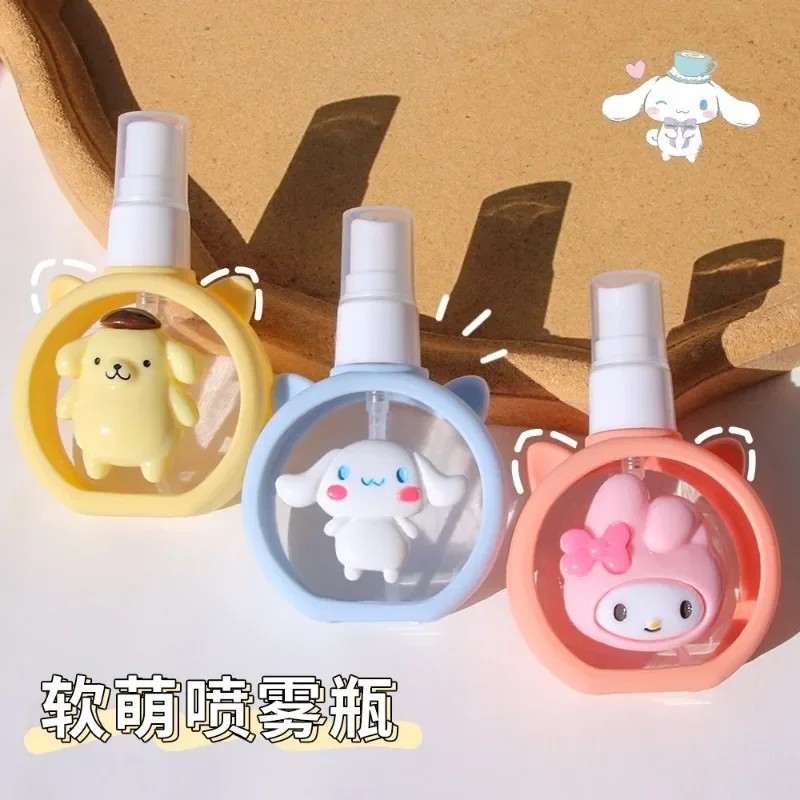 

Sanrio anime cartoon innovative refill bottle cute Hello Kitty cinnamon roll Kuromi perfume dispensing container bottle gift