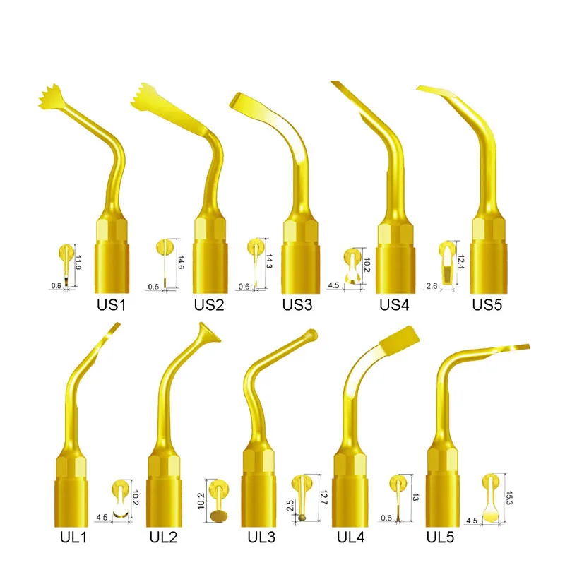 LYZDENT Piezosurgery Tip fit Mectron Woodpecker Dmetec for Bone Cutting Sinus Lifting Implant Exelcymosis Piezo Bone Surgery Tip