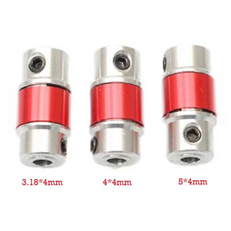 3.18*4mm/4*4mm/4*5mm Universal Joint Coupling Brushless Motor Couplings For RC Ship Model O Boat Spare Parts