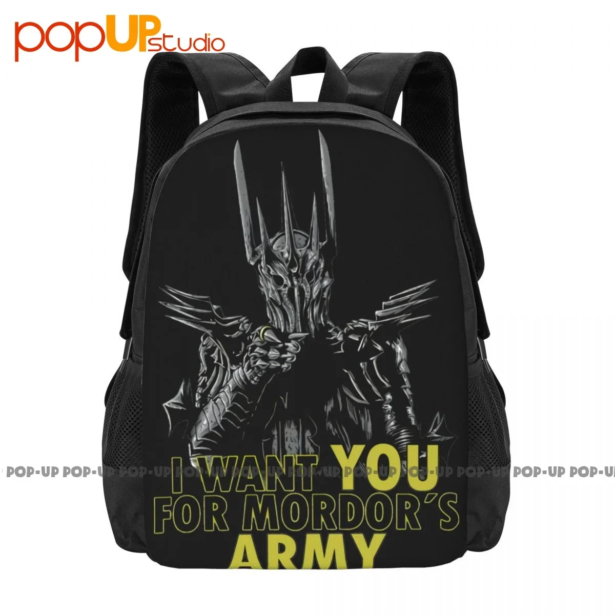 R1 Mordor'S Army Sauron Ring Dark Lord Uncle Sam Parody Movie Backpack Large Capacity Shoe Bag Bags For Travel