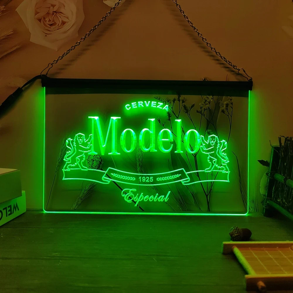 Modelo Bar LED Neon Sign-3D Carving Wall Art for Home,Room,Bedroom,party，dance，Office,Farmhouse Decor neon sign