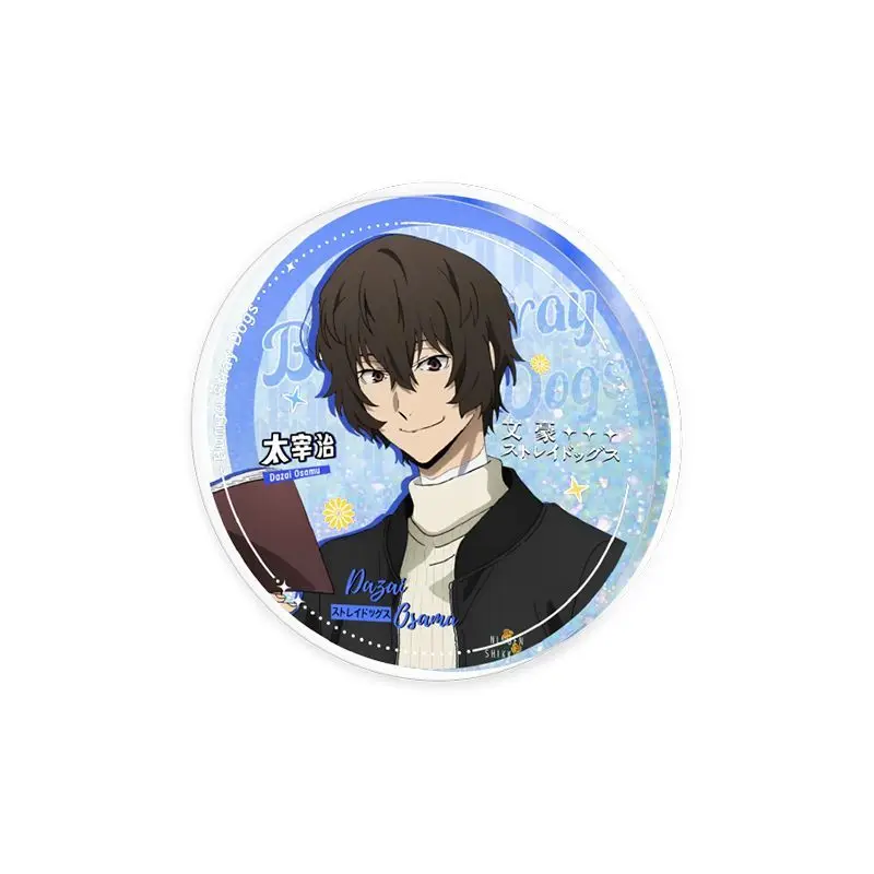 Bungo Stray Dogs Nakajima Atsushi dazai osamu Nakahara Chuuya Creative secondary cartoon acrylic quicksand badges blind box gift