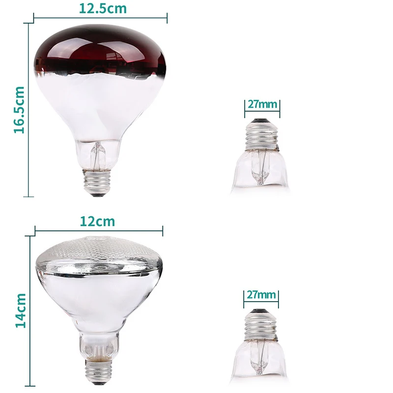 220V Red and Transparent Plant Heating Lamps for Farm and Farm Poultry are Suitable for Heating Plants Animals and  Reptiles Too