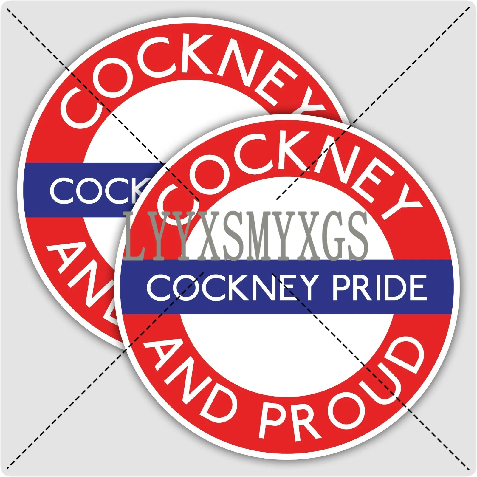Personality Self-adhesive COCKNEY & PROUD Car Sticker Automotive Window Bumper Waterproof Vinyl Decal Decorative