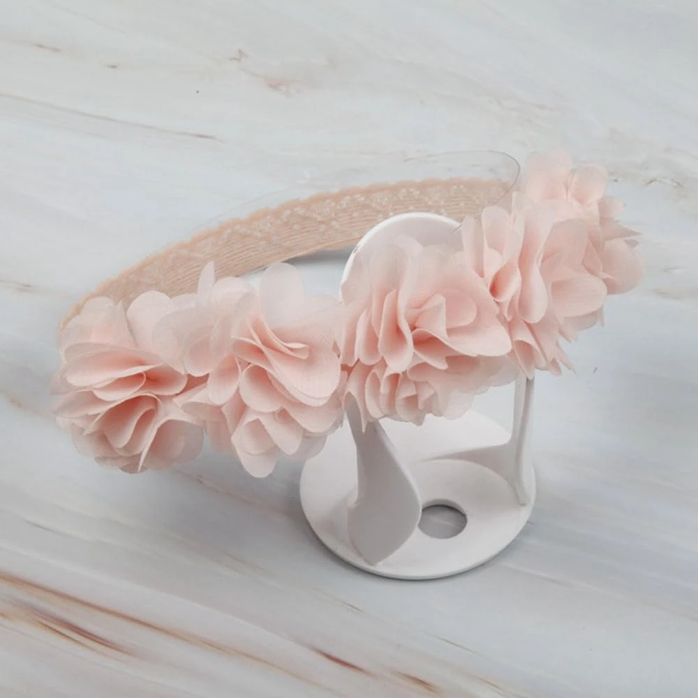 1PCS Baby Infant Headbands Chiffon Flower Headband Flowers Crown Hair Accessories for Newborn Infant Toddlers Kids Girls