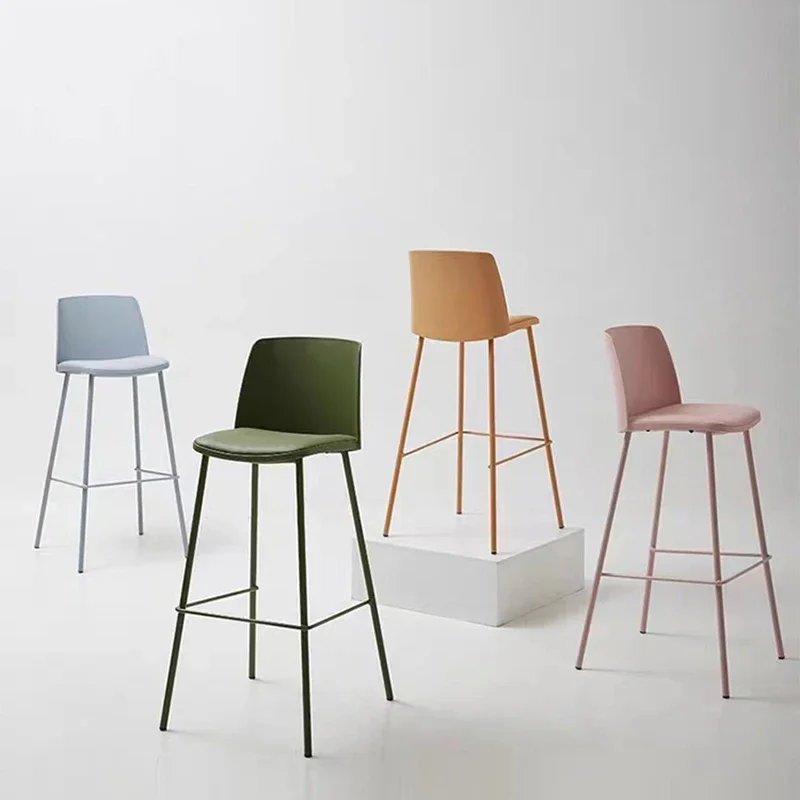 

Blue Green Quality Bar Chairs Minimalistic Accent Design High Bar Chairs Modern Comfortable Taburete Cocina House Accessories