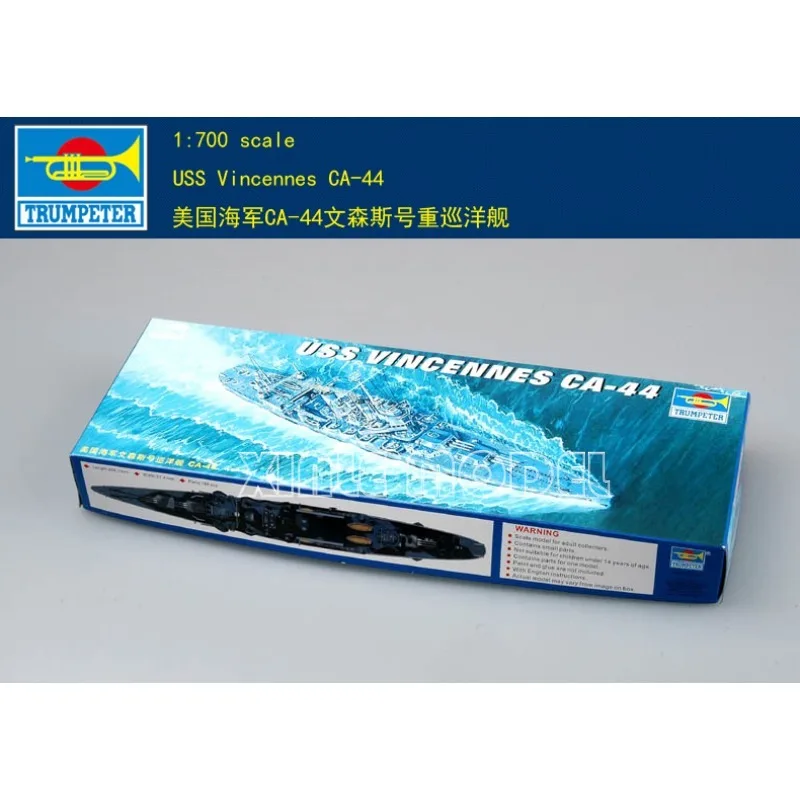 Trumpeter Plastic geassembleerde scheepsmodelset 05749 USS Vincennes (CA-44) 1/700