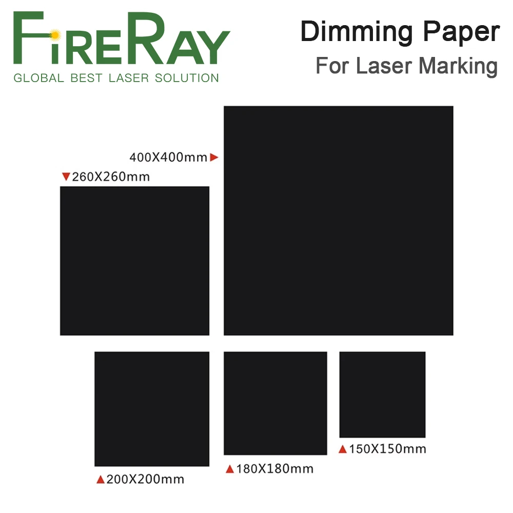 

FireRay 30Pcs/Lot Double Faced Dimming Paper Laser Path Adjust for YAG Fiber Laser Marking Machine