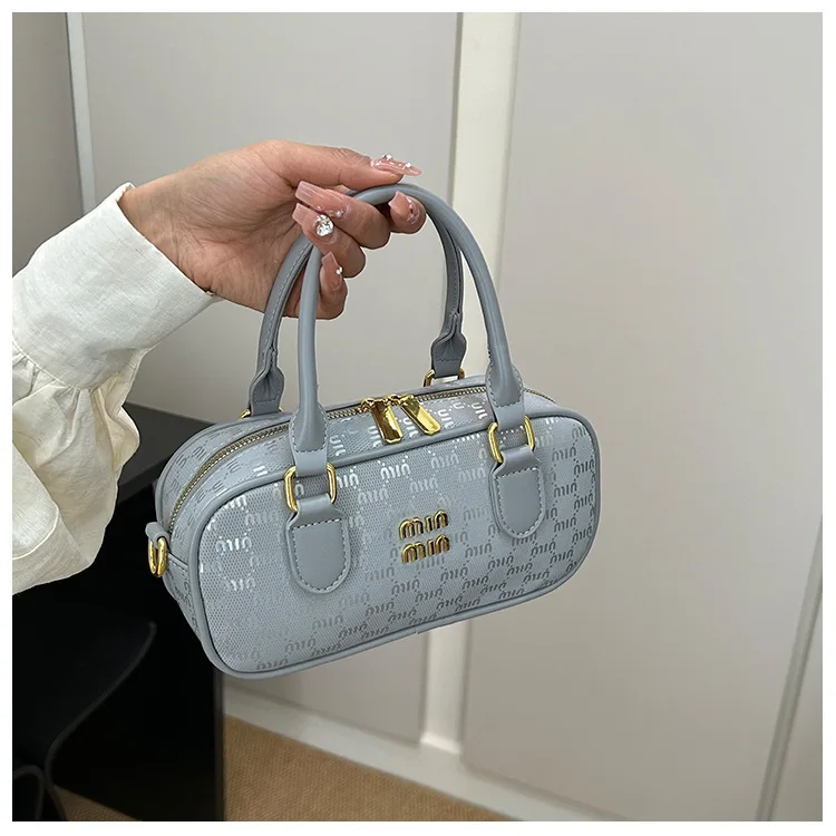 

2025 Spring Vintage Matte Mini Bag, Textured Top Handle Purse for Women, Retro Crossbody Bag, Minimalist Day-to-Night Tote