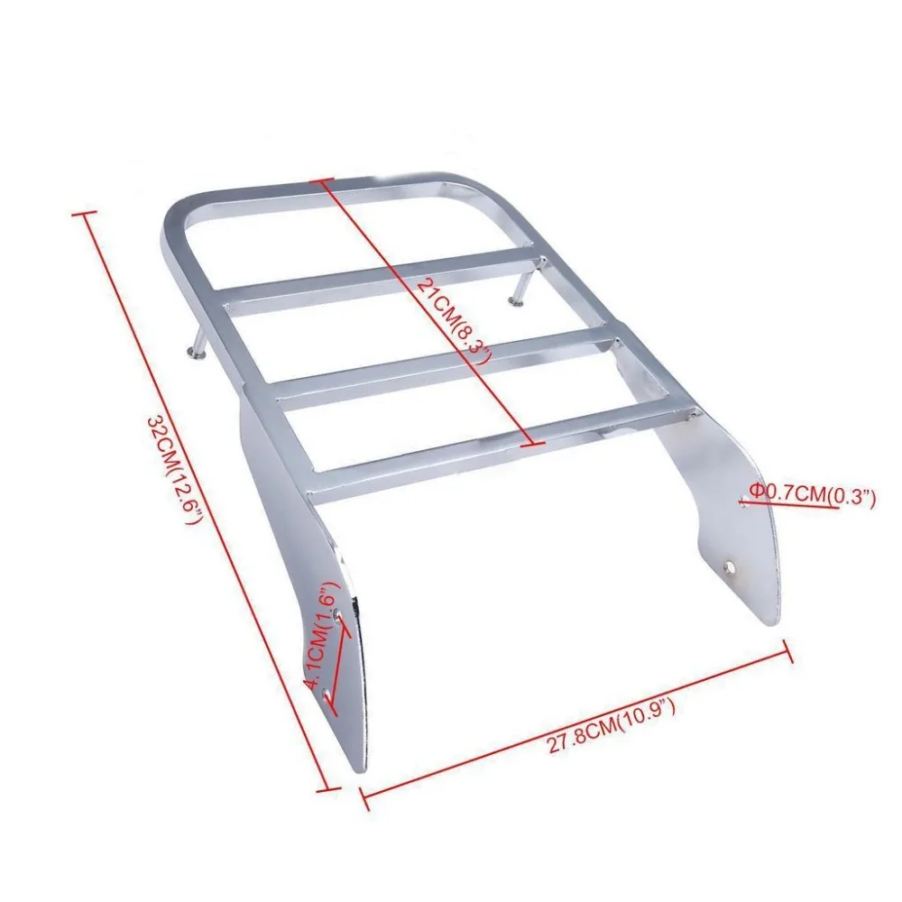 Motorcycle Accessories Rear Luggage Rack Solo Seat Sissy Bar For Honda Shadow Steed VLX 600 99-2007 for Shadow VT750 1997-2003