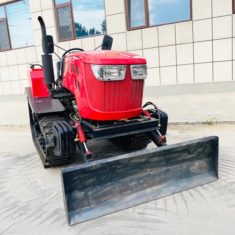 

Customized Upgraded Agricultural Rotary Tiller, 60 HP Crawler Tractor, Multifunctional Mini Tiller and Crawler Cultivator