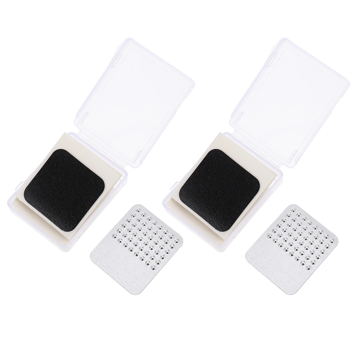 

Tire Patch Kit 2 Boxes Rubber Repair Patches Self Adhesive for Tires Inner Tubes Air Bed Dinghy Mattress Portable Storage