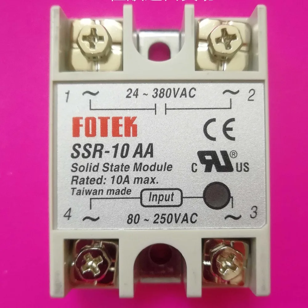 SSR-10AA  SSR-25AA SSR-40AA SSR-50AA SSR-75AA New Original FOTEK  Solid State Relay