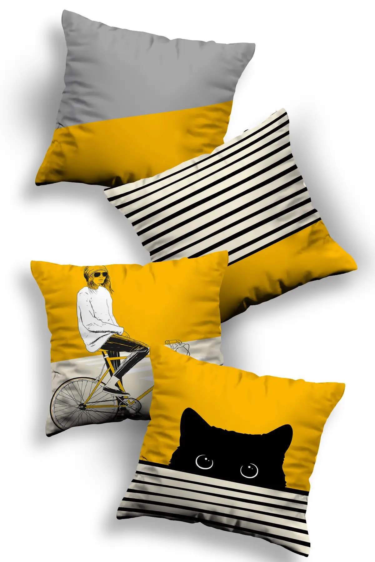 Special Design Decorative Throw Pillow Cover 4 Pieces