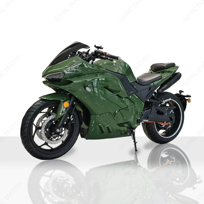 luyuan Hub Motor 17inch Wide Tyre Electric Motorcycle with 3kw-10kw Large Power EV Moto