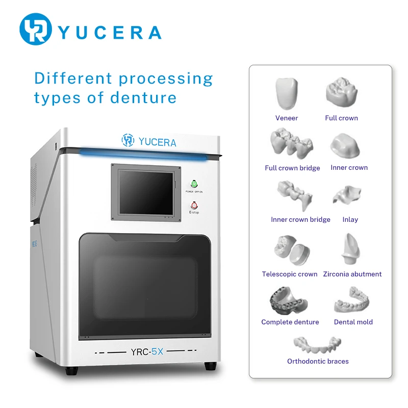 YRC-5X 5 axis Zirconia Cad Cam System Dental Milling Machine Price for Sale