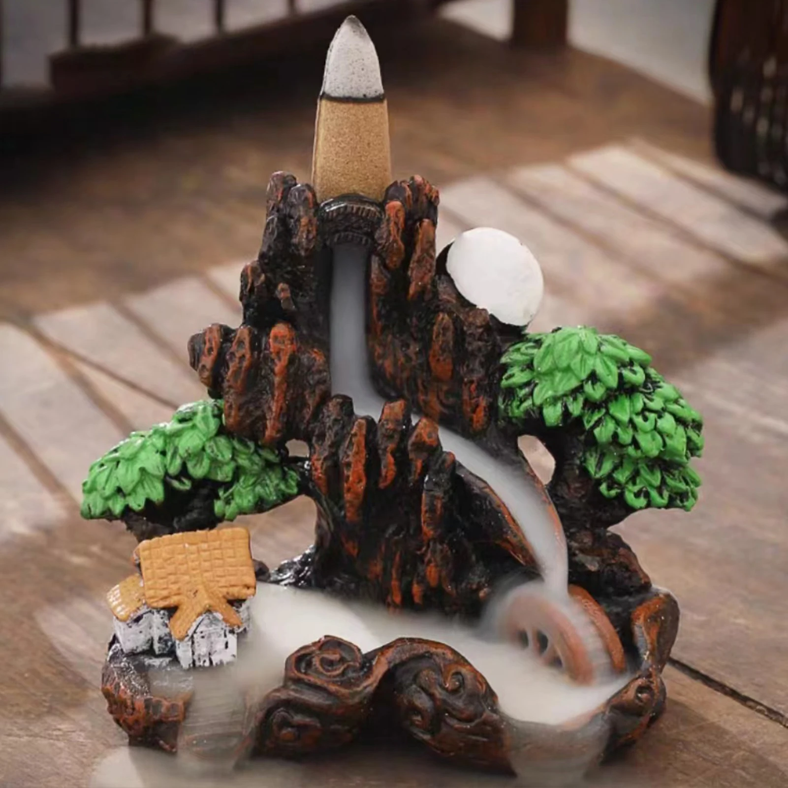 بخور ارتجاعي من السيراميك على الطراز الصيني، بخور ارتجاعي لتهدئة العواطف، تخفيف القلق #1