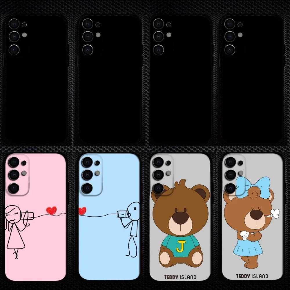 

Couple phone cases Phone Case For Samsung S25/S24/S23/S22/S21/S20/Plus,Fe,Lite/Others Black Cover