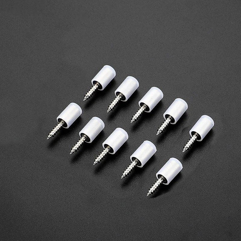 

10/20set Cross Self-tapping Screws with Rubber Sleeve Laminate Support Wardrobe Cabinet Glass Hard Nonslip Partition Nail