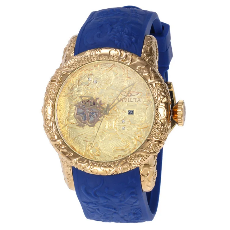 ​ 2025 ساعة جوكر ملونة للرجال من الفولاذ المقاوم للصدأ حركة كوارتز قرص قزحي الألوان مقاومة للماء مضيئة موضة عادية