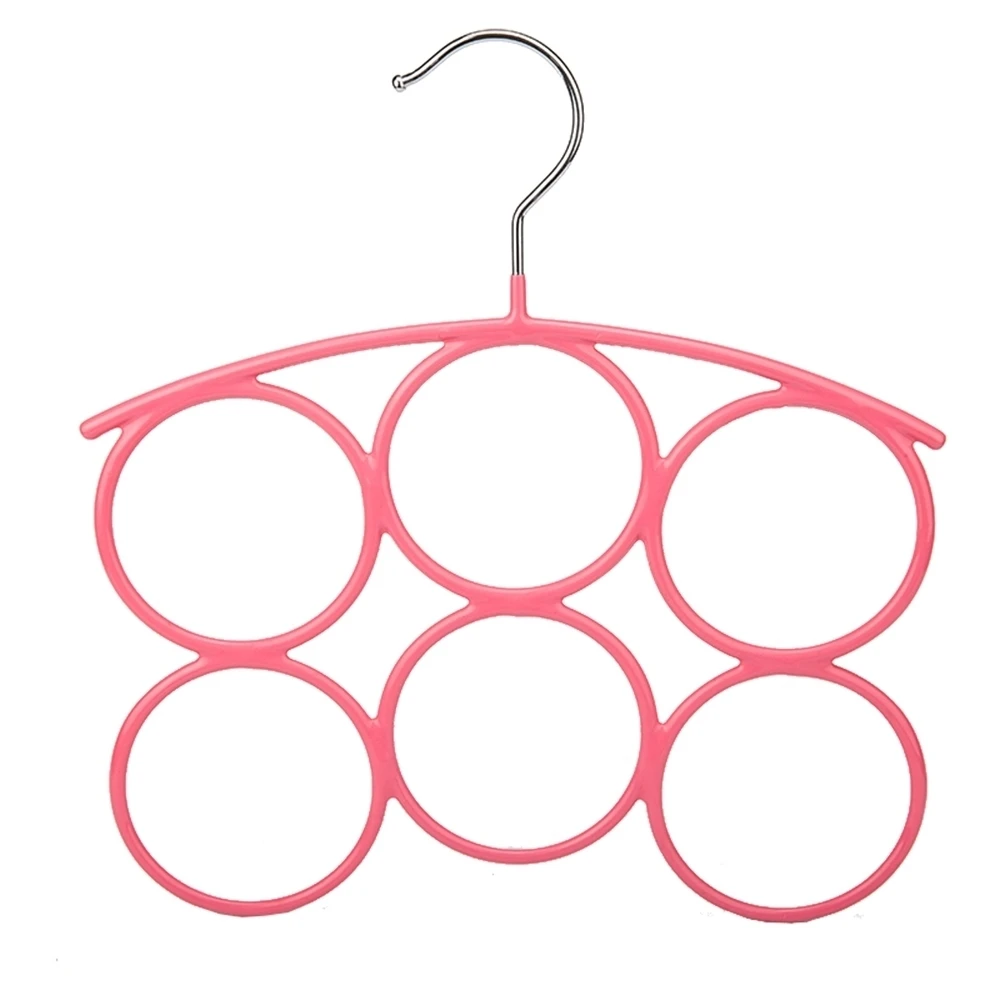 

Belt Holder Ring Circles Collapsible Scarf Hanger Closet Clothes Organizer For Belt Tie Hook Storage Scarf Clothing Hangers Rack