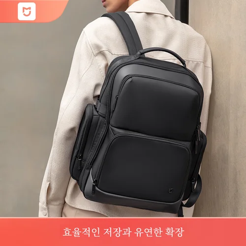 Xiaomi 대용량 비즈니스 노트북 배낭 남성 여성을위한 유행 남여 여행 가방 캐주얼 멋진 Schoolbag 