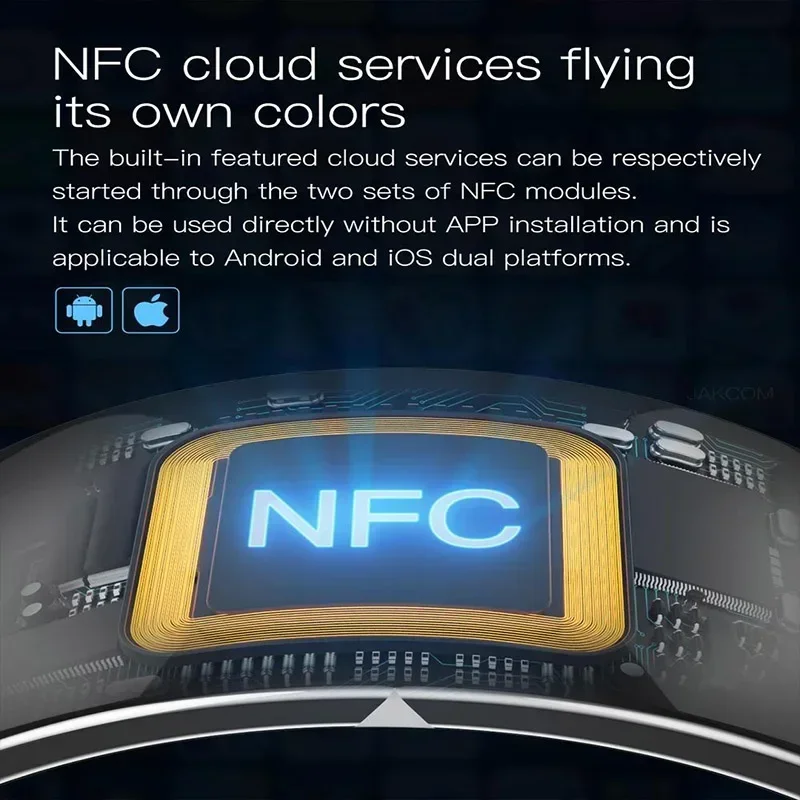 Anillo de dedo mágico NFC Jakcom Smart Ring, nueva tecnología IC/ID módulo NFC teléfono accesorios inteligentes anillo de moda para Android IOS