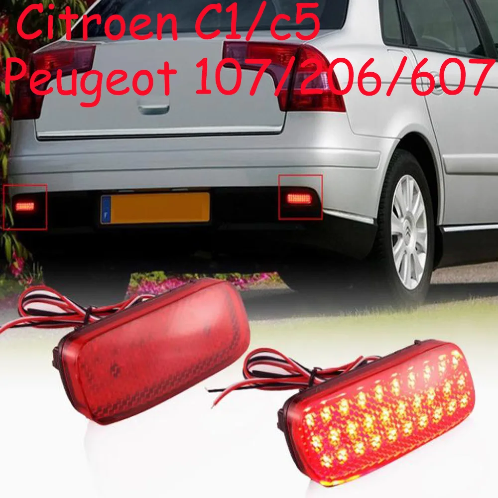 car accessories bumper tail light for Peugeot 206 107 607 taillight LED Reflector for Citroen C1 C5 Taillamp auto fog lamp