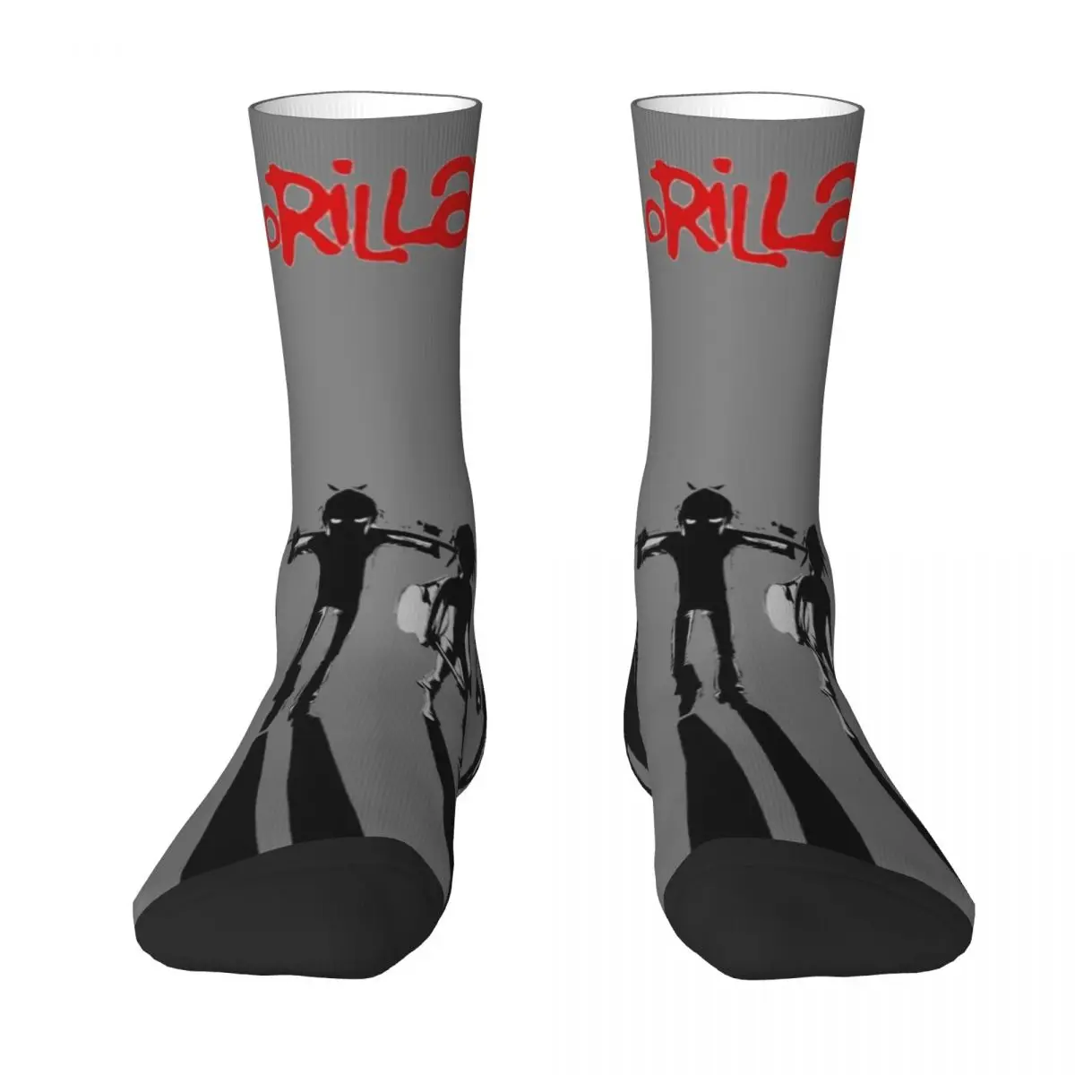 Cool Music Band Gorillaz Skateboard Men Women Socks,Windproof Beautiful printing Suitable for all seasons Dressing Gifts