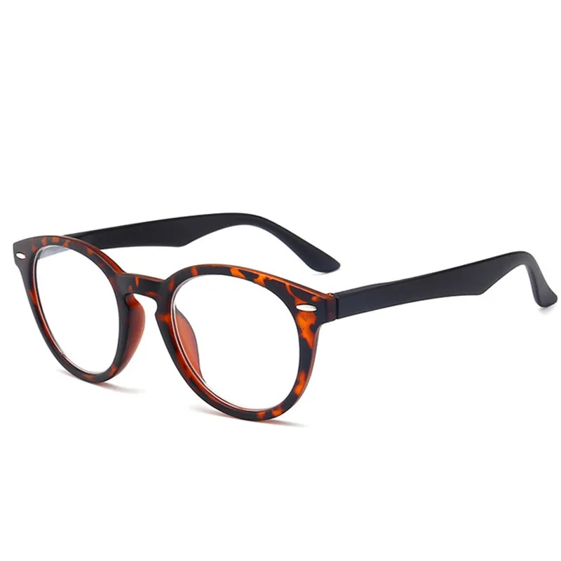 Lunettes de lecture rétro léopard à monture narpour hommes et femmes, verres transparents, lunettes de presbytie, lunettes avec dioptrie + 1.0 à 4.0