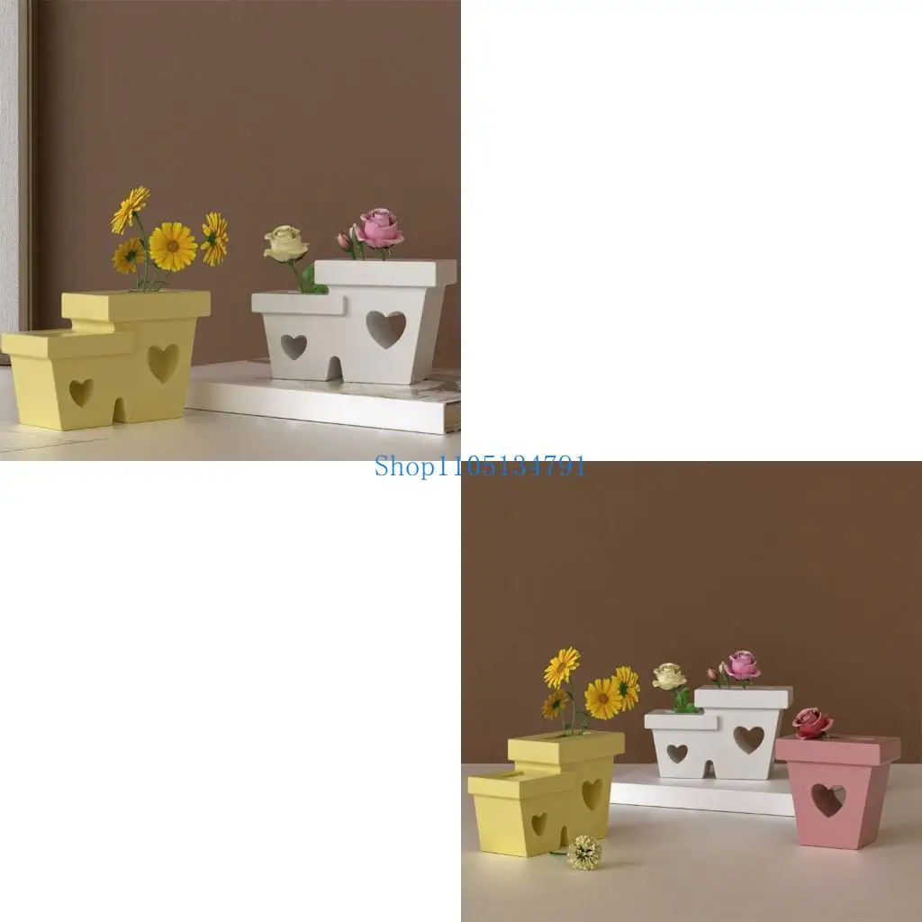 

98 -километровый силиконовый формование в форме сердца для получения смолы для создания творческих горшков растений и контейнер