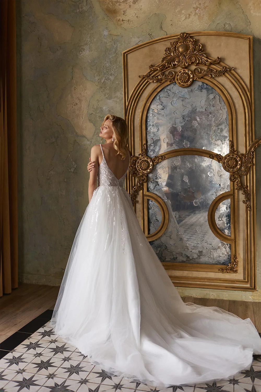 Glamouröse A-Linie Brautkleider für Damen, exquisite Tüll-Spitze-Applikation, Brautkleider, Prinzessin, Wischlänge, Partykleider, individuell gestaltet