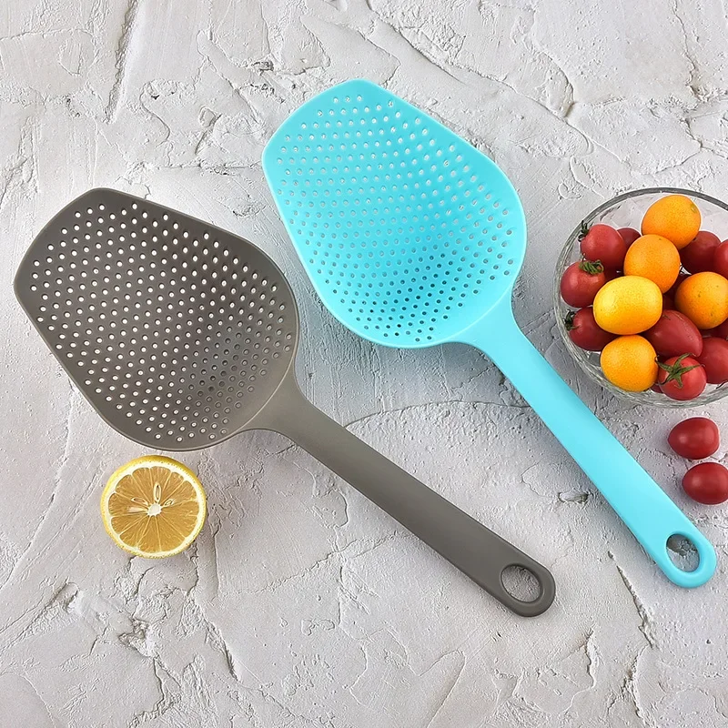 1PC Essential Winter Tool: Heavy-Duty Mesh Ice Scoop & Strainer Plastic Ice Scoop with Strainer