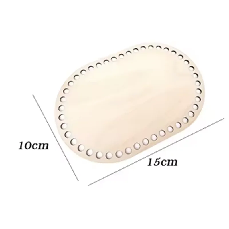 Wood Purse Bottom for Crochet - OVAL - Bag Bottom Natural Wooden   for Diy Basket Weaving Supply Craft Making Home decor
