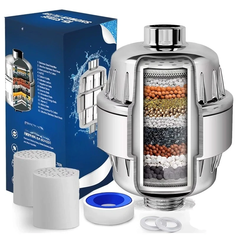 

Small turbine water purifier shower faucet multi-layer filter cartridge household purification system