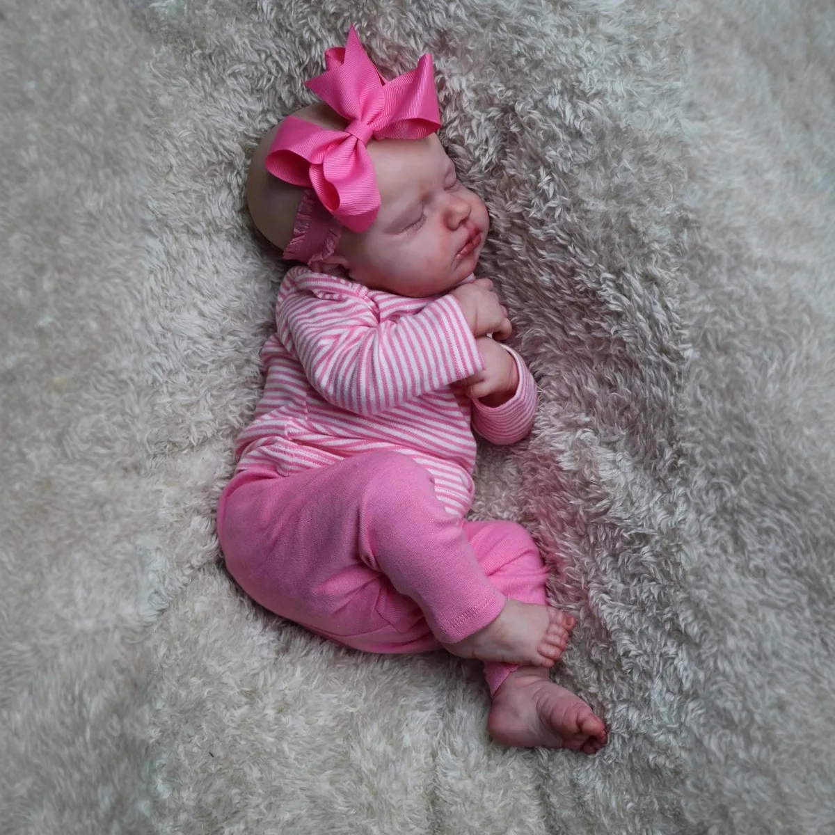 17 inch simulated baby reborn doll loulou Reborn doll children's gift toy
