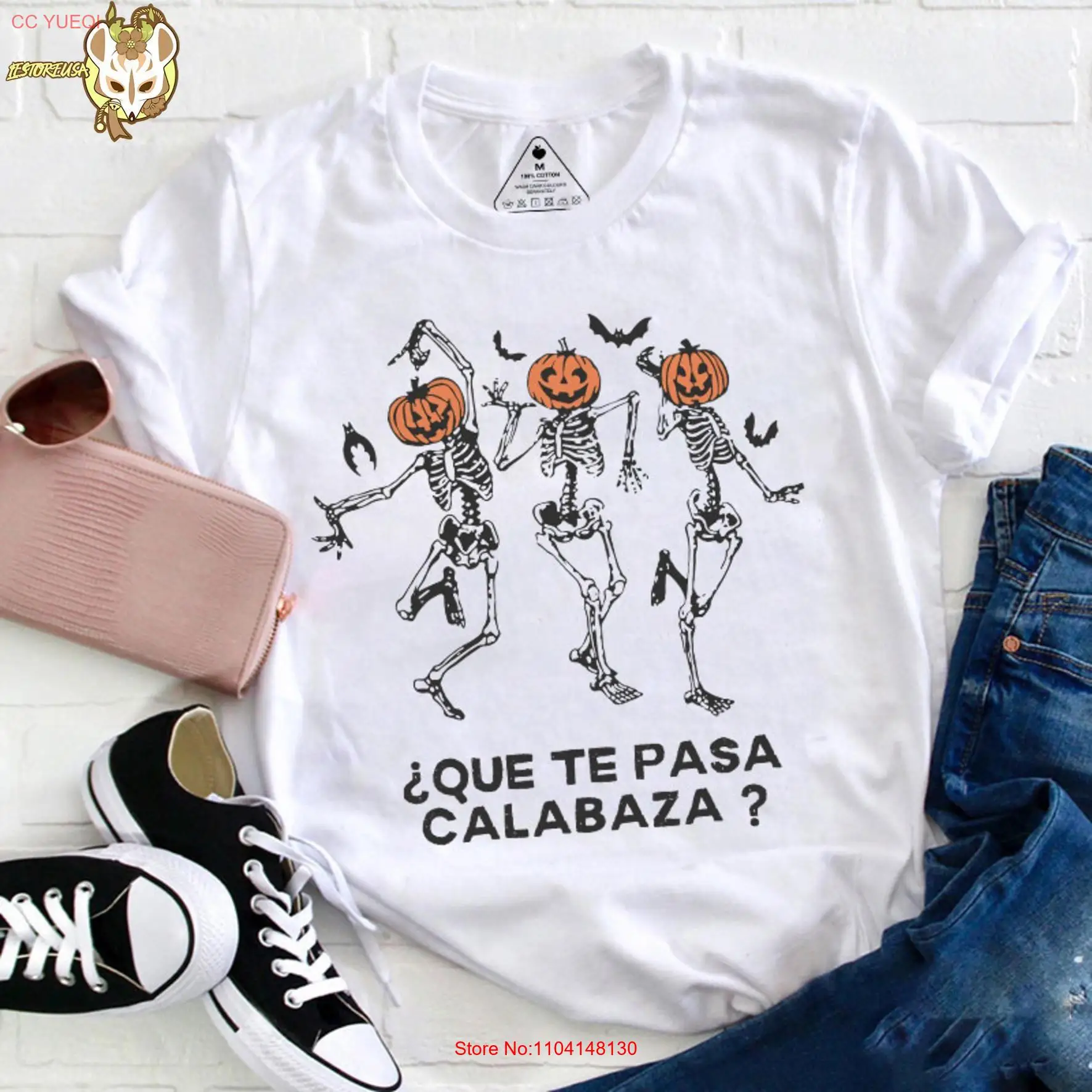 

Que Te Pasa Calabaza Pumpkin Spanish Teacher Vintage T Shirt Teacherlife long or short sleeves