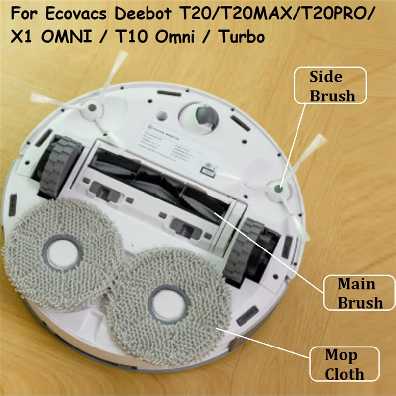 16PCS for T20/T20MAX/T20PRO/X1 OMNI/T10 Omni/Turbo Robot Vacuum Cleaner Replacement Accessories Kit