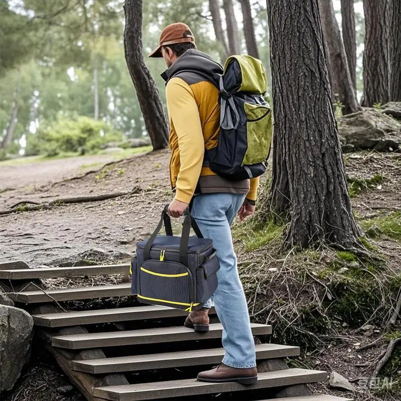 Organizador de cables de carga de viaje, bolsa de cables de carga con cremallera, bolsa de transporte de tela Oxford, accesorios a prueba de golpes