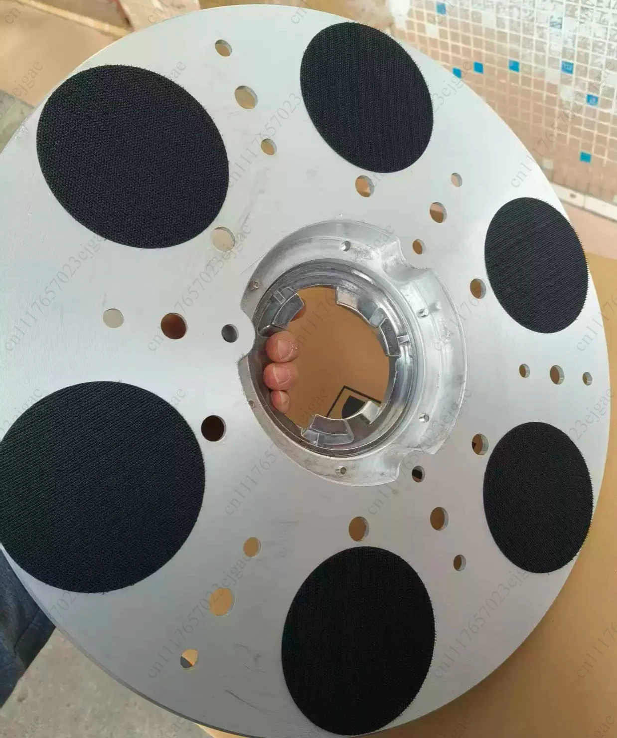 Aluminum Grinding Disc for Ground Polishing Machine, 17/18 Inch Crystal Surface Stone Polishing Pad for 175mm Polisher