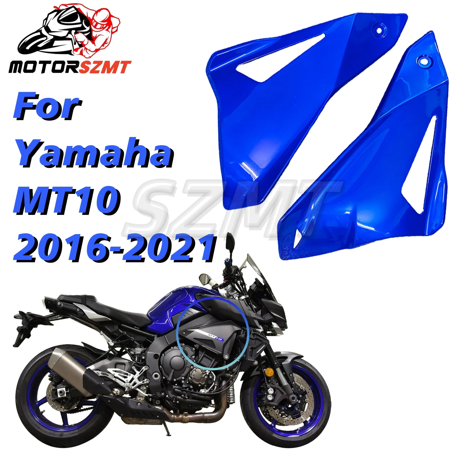 

2020 Motorcycle pour Side mid cover For Yamaha MT10 2016-2018 and 2019-2021 Side mid panel Side mid fairing ABS Plastic 2017