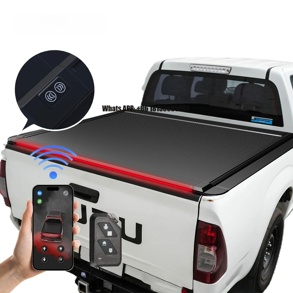 2018 2020 D Max Cabine Roller Shutter Lid Rear Back Tray Cover Electric Tonneau Cover for Isuzu Dmax