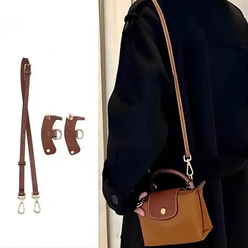 Women's Bag Leather Strap Detachable Shoulder Bag Punch-free Undamage Long Shoulder Strap Bag Accessories