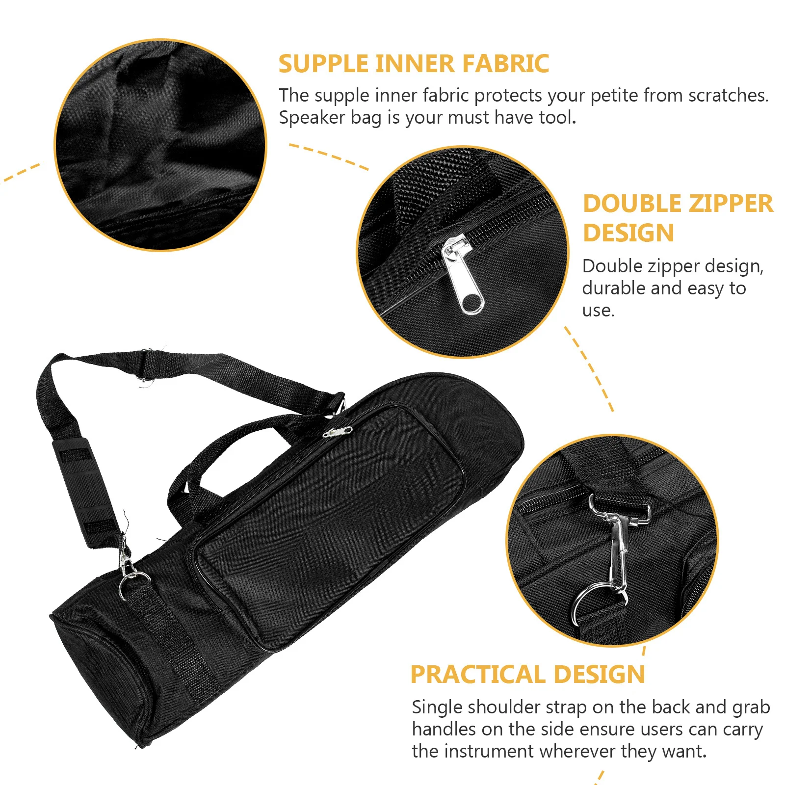 

Premium Trumpet Bag Heavy Duty Portable Wind Instrument Pouch with Scratch Resistant Lining Ideal for Travel and Practice