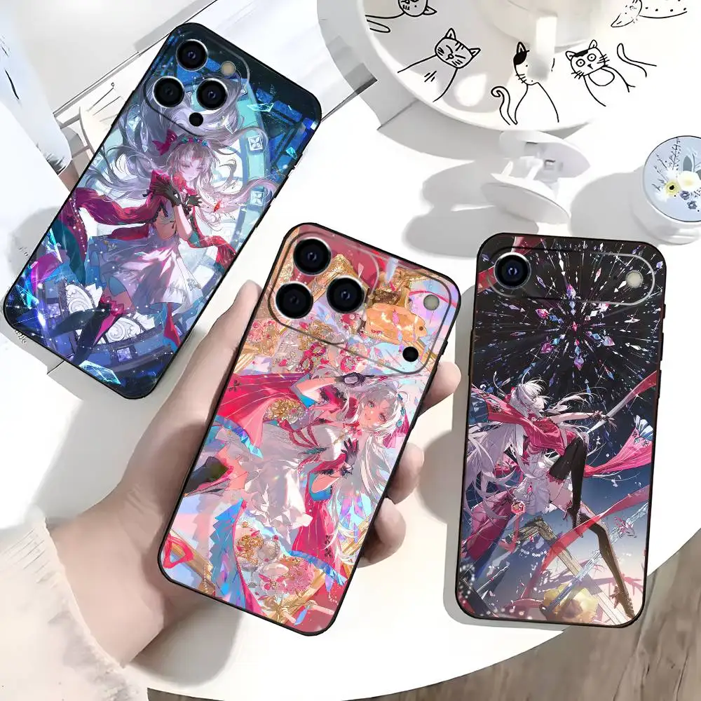 

Soft Silicone Black Wu-thering C-Carlotta W-Waves Phone Case for iPhone 17/16/15/14/13/12/11 pro Max/XS