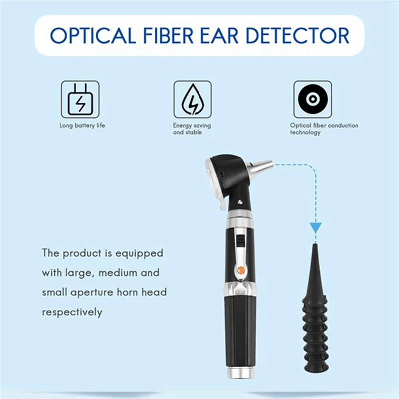 

ABGH-2 In 1 Professional Diagnostic Ear Eye Care LED Fiber Otoscope Ophthalmoscope Tool Sets