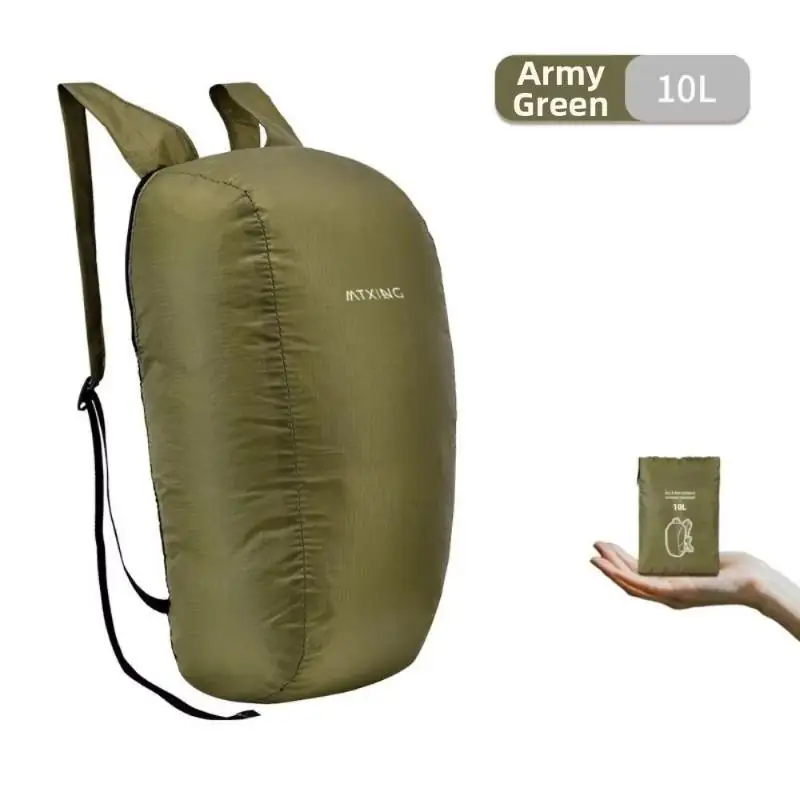 Packable Student Backpack Lightweight Durable Large Capacity Foldable Bag for School Travel Hiking Teens