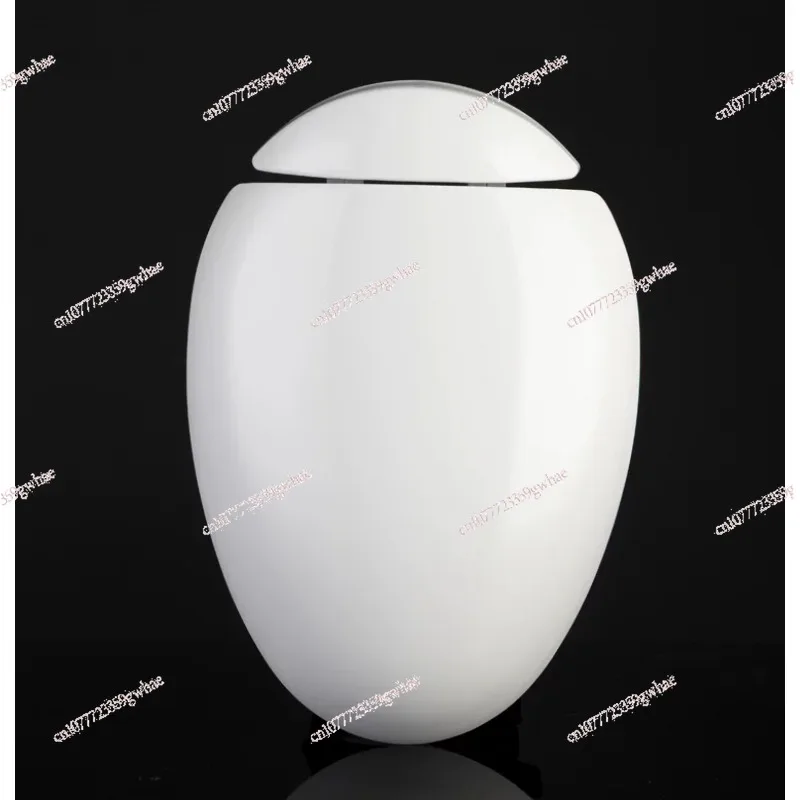 Egg Type Toilet Seat White Full Set Stainless Steel Vintage Toilet Seat PP Board