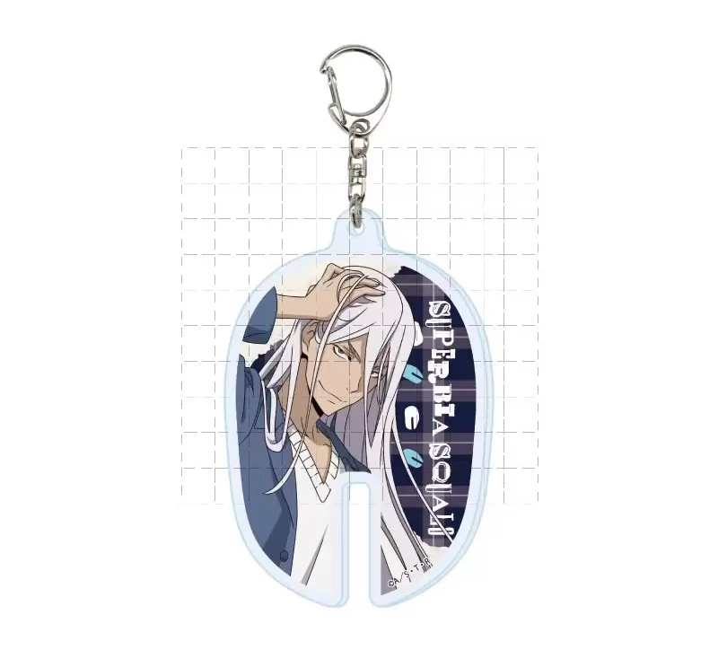 Anime XANXUS Squalo Belphegor Ryouhei Byakuran Chaveiro Boneca Jogo Acrílico Chaveiro Pingente para Presente