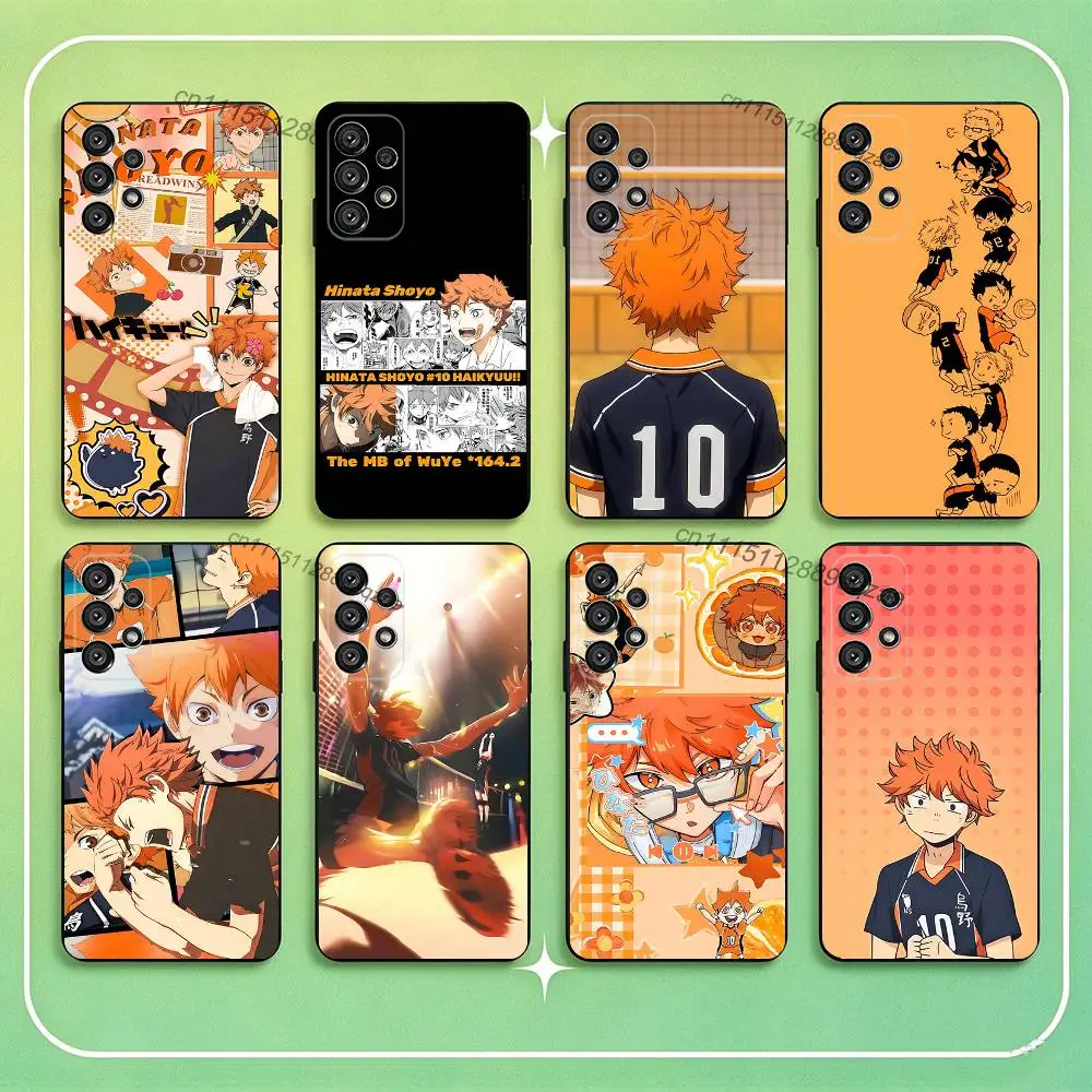 H-Hinata Shoyo-S Phone Case For Samsung S25,24,21,22,23,S30,Ultra,S20,Plus,Fe,Lite,Note,S10,S9,Black Soft Shell